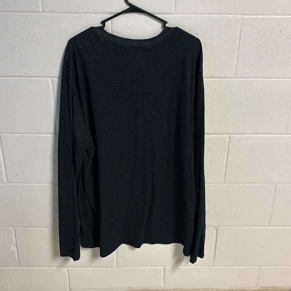 Nike Black Long Sleeve Dri-fit Tee with White Logo - Picture 3 of 5